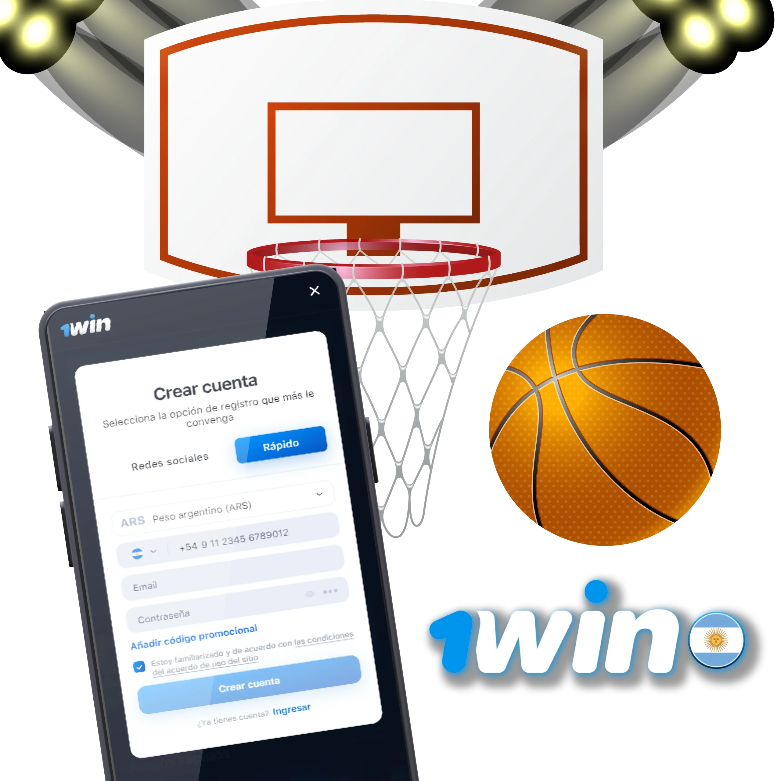 Comienza a apostar al baloncesto en Argentina ahora con tu casa de apuestas 1win.